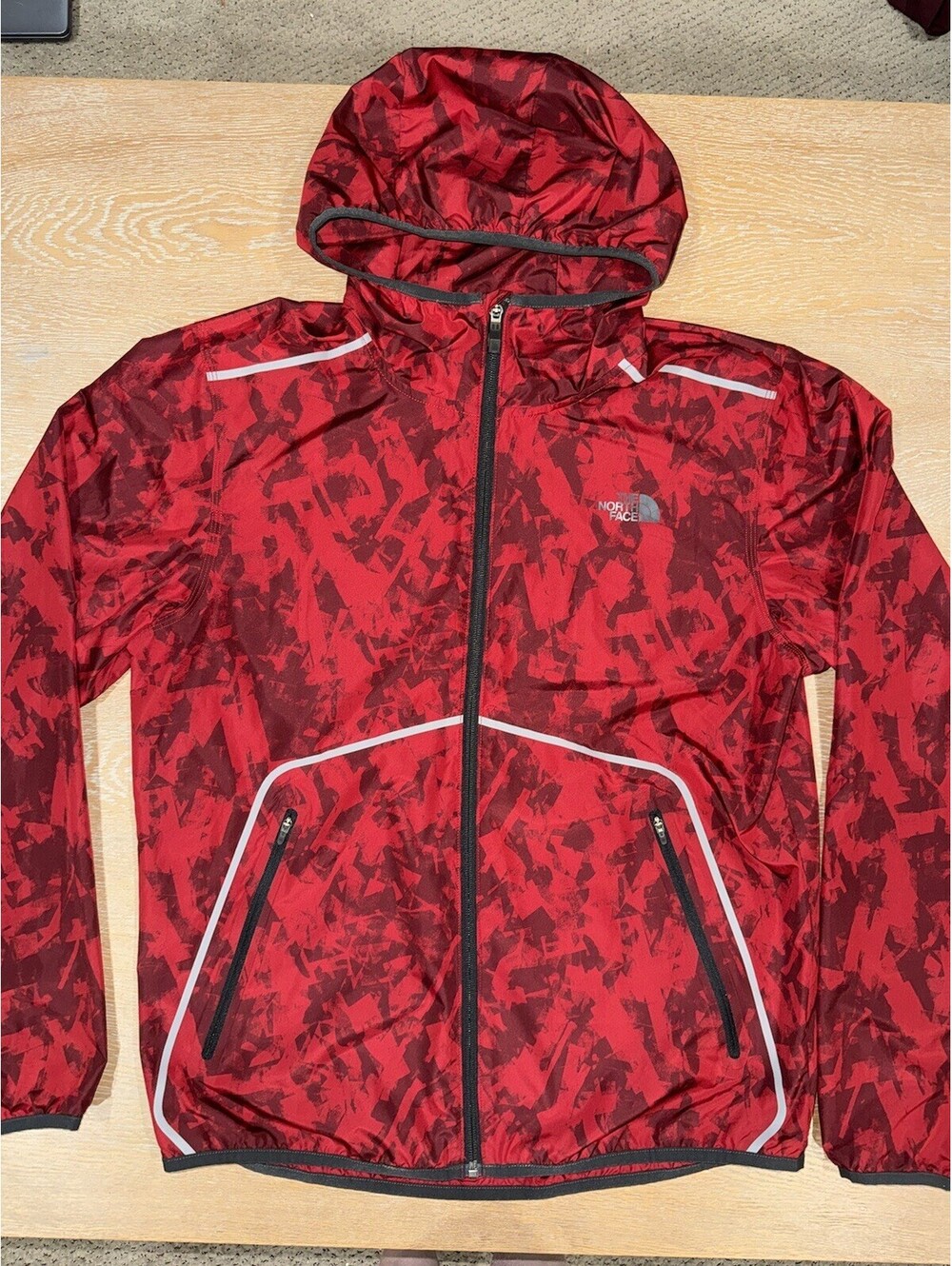 The North Face Ampere Wind Trainer Jacket Red/Black Men's Size MEDIUM